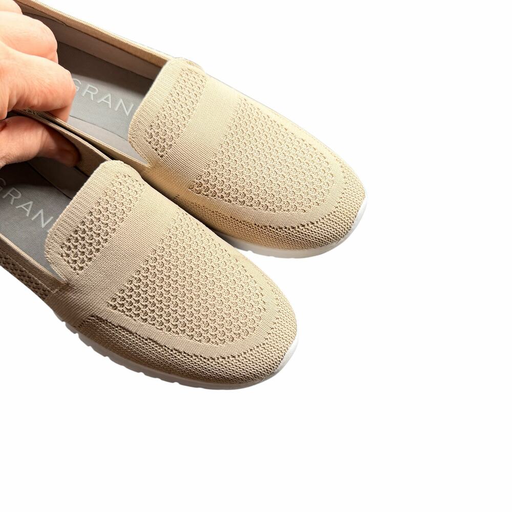 Cole Haan ZeroGrand Knit Slip-On Loafers Beige Womens Lightweight Comfort 9 1/2 - Picture 13 of 13